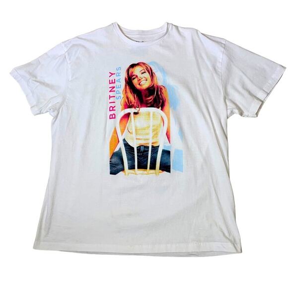 - Urban Outfitters Britney Spears Chair Portrait Tee 90’s Vibes SZ XXL - Picture 1 of 7